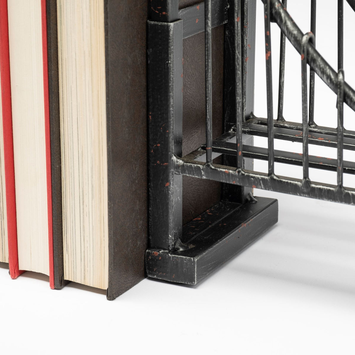 Suspension Brown Wrought Iron Suspension Bridge Bookends (Set of 2) - Ornate Home