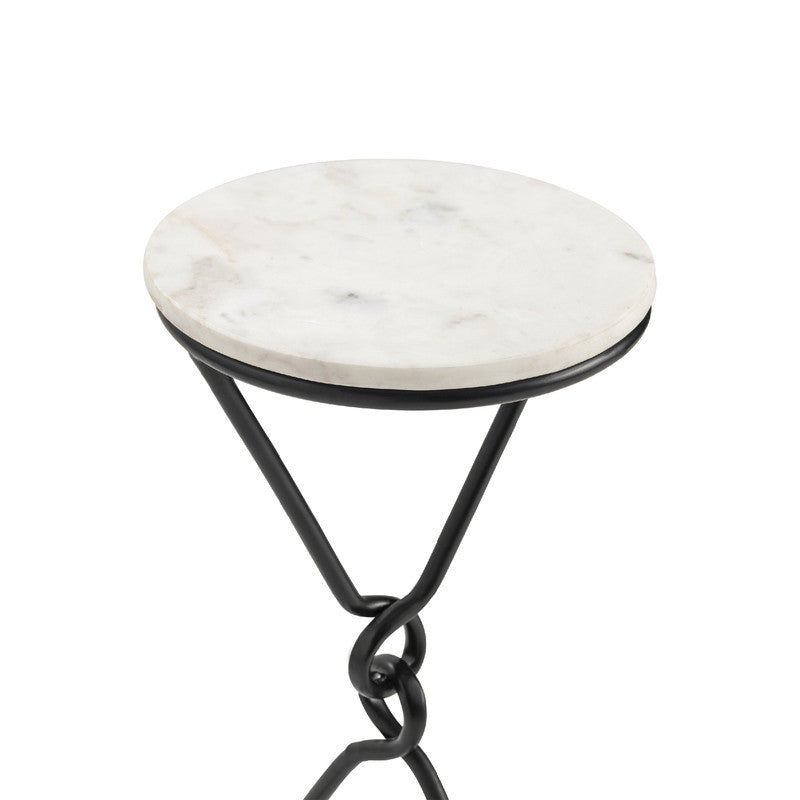 Sussex Black/White Drink Table - Ornate Home