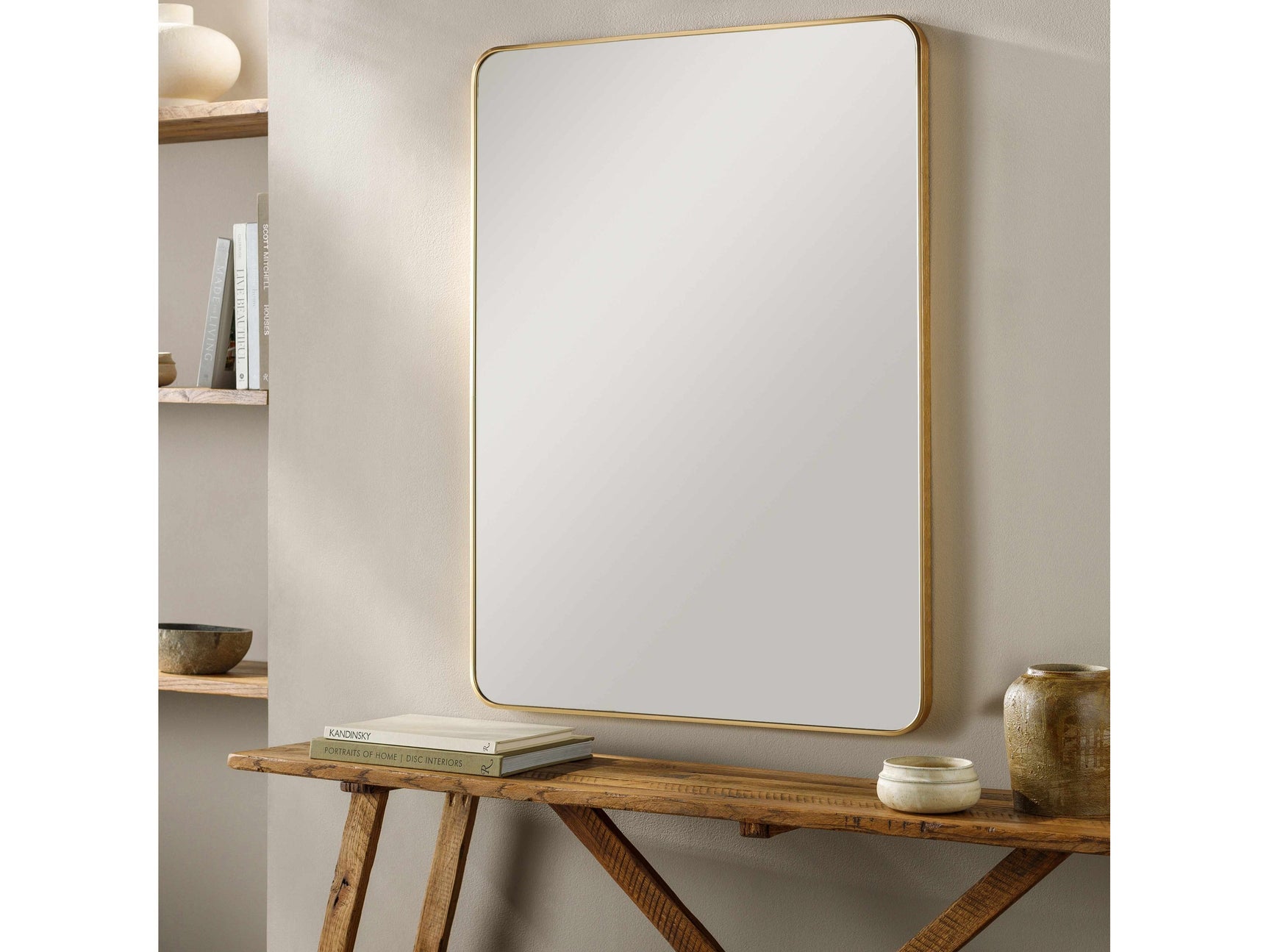 Sustinente Gold Carved Mirror - Ornate Home