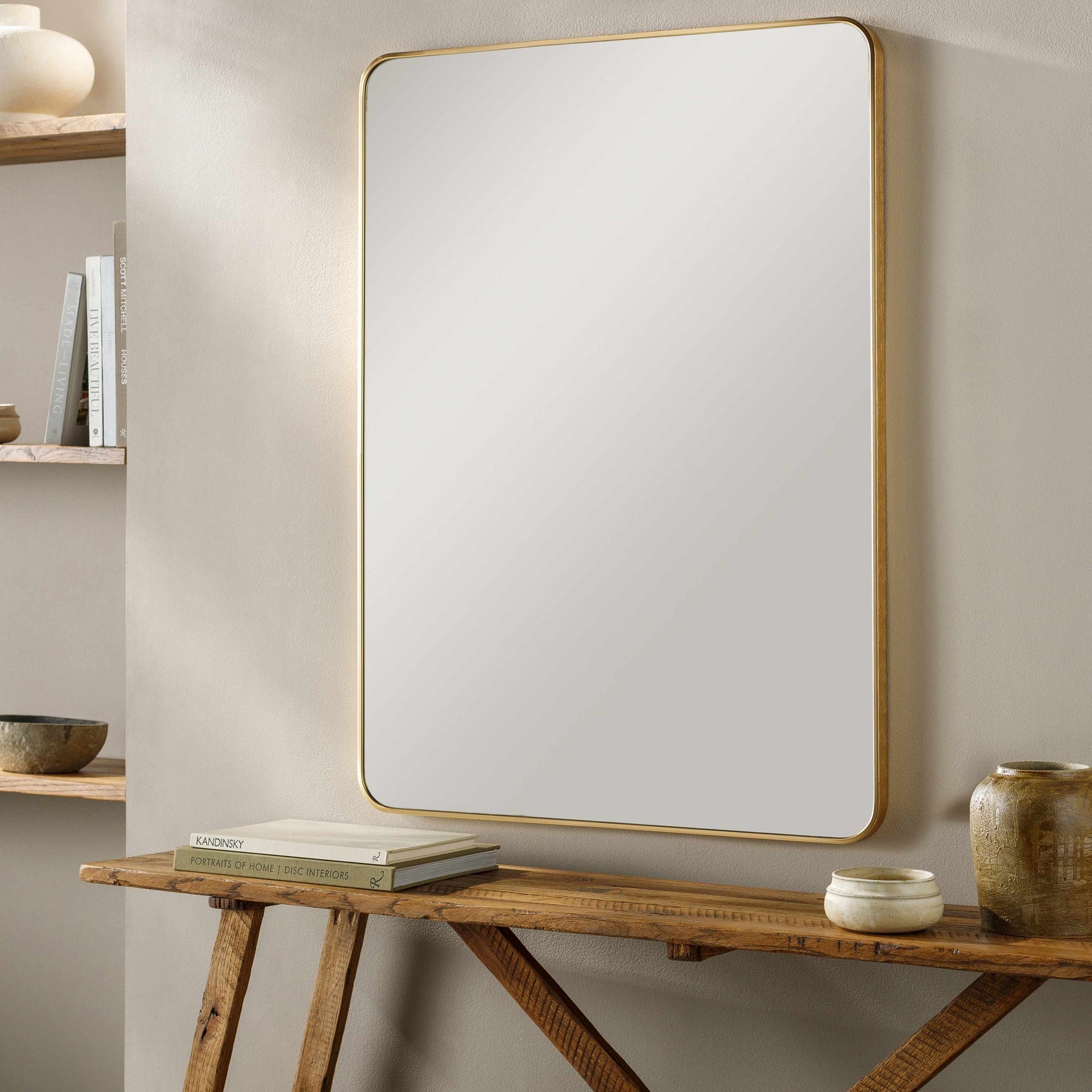 Sustinente Gold Carved Mirror - Ornate Home
