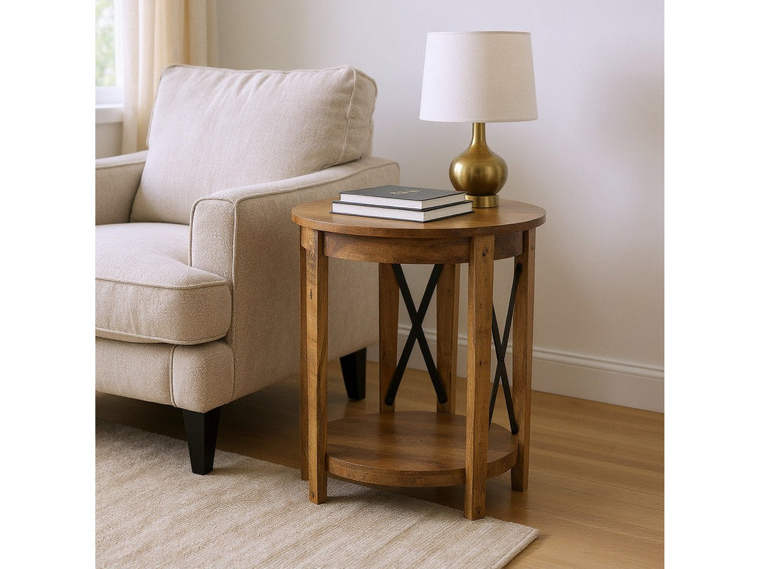 Sutton Brown/Black Creek End Table - Ornate Home