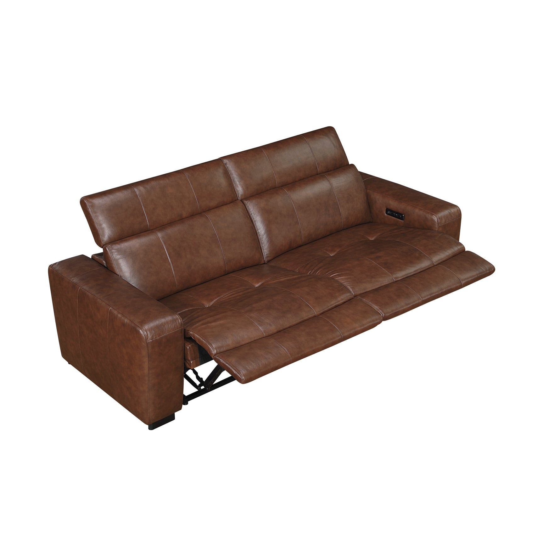 Sutton Brown Power Double Reclining Loveseat - Ornate Home