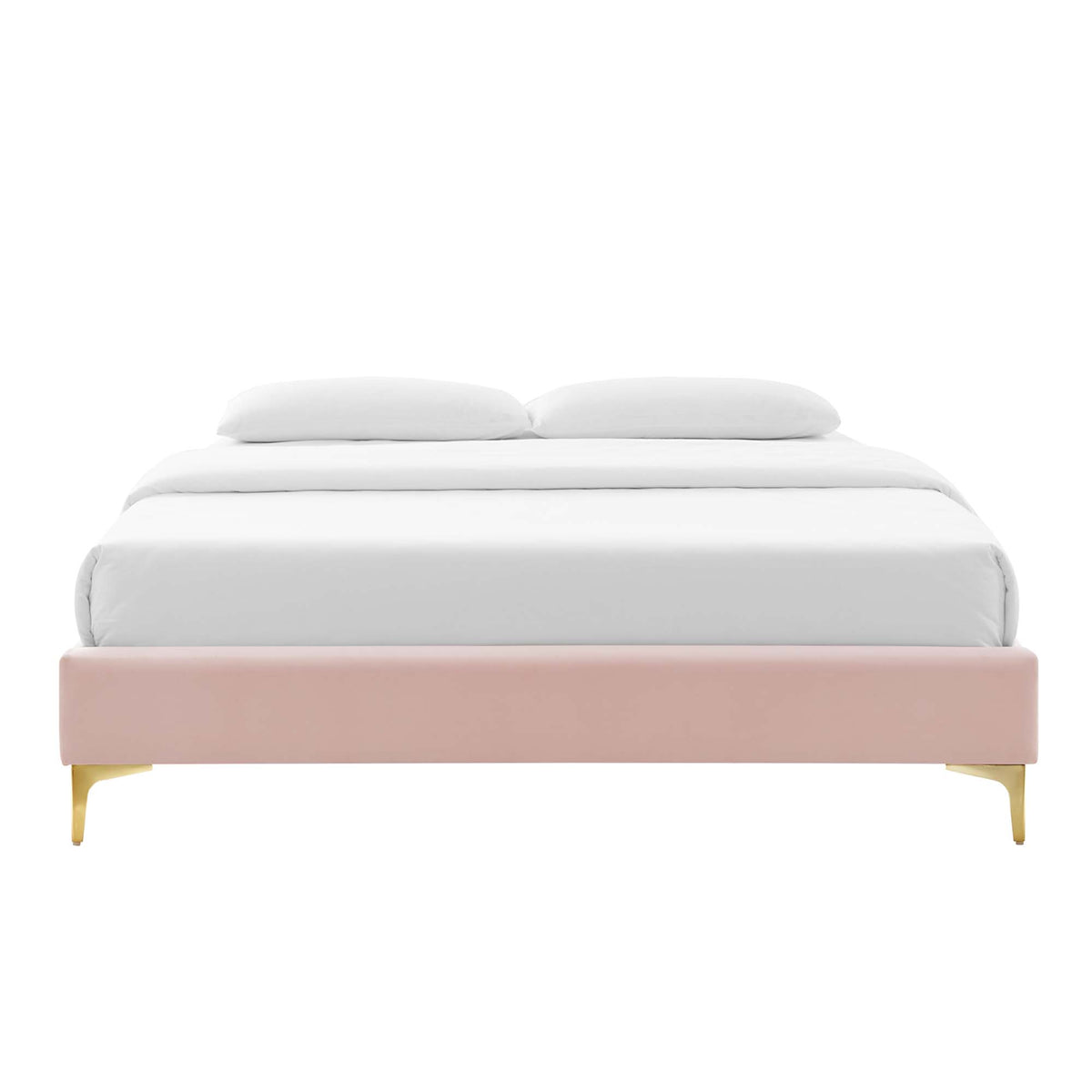 Sutton Pink Performance Velvet Full Bed Frame - Ornate Home