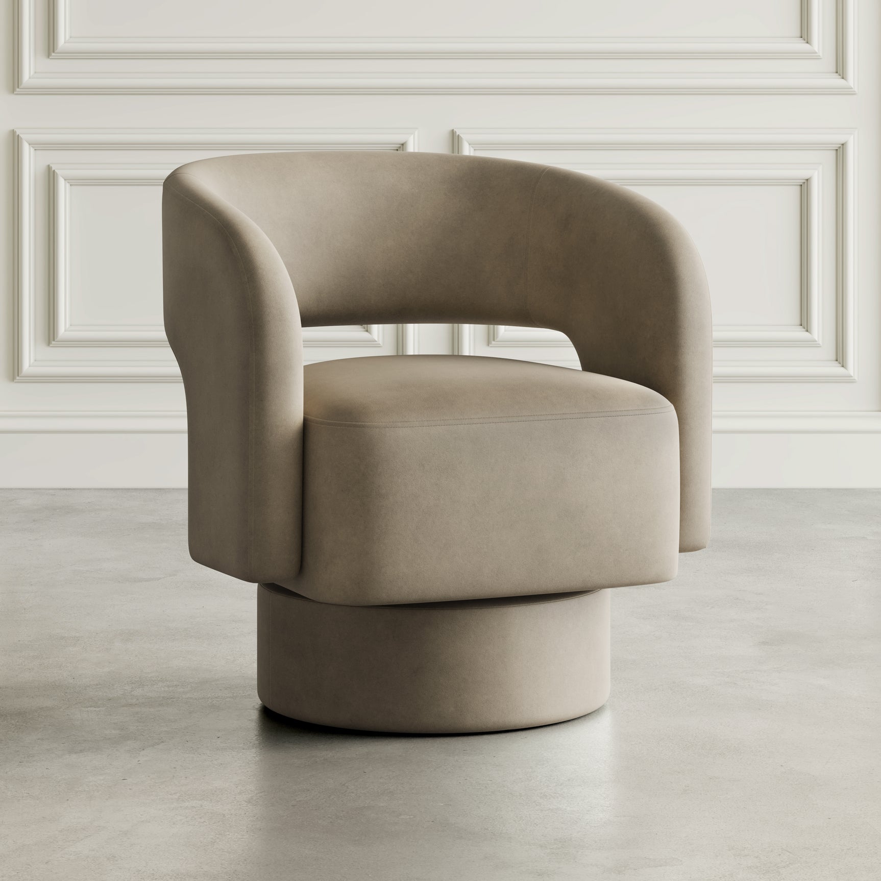 Sutton Sand Swivel Chair - Ornate Home