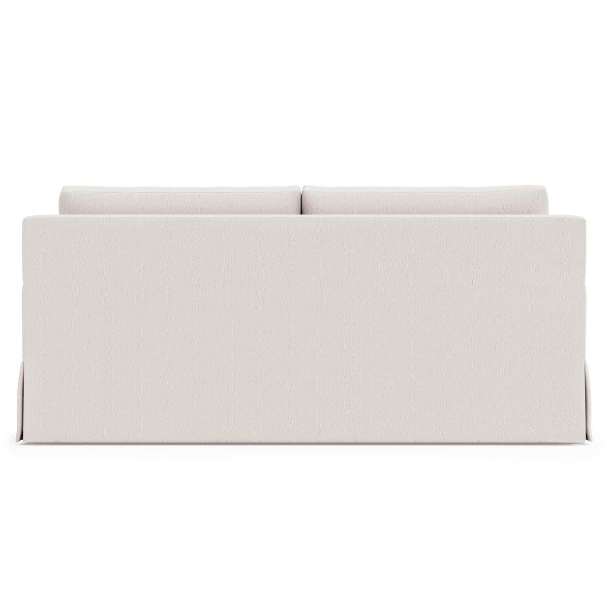 Sutton White Loveseat Without Pillows - Ornate Home