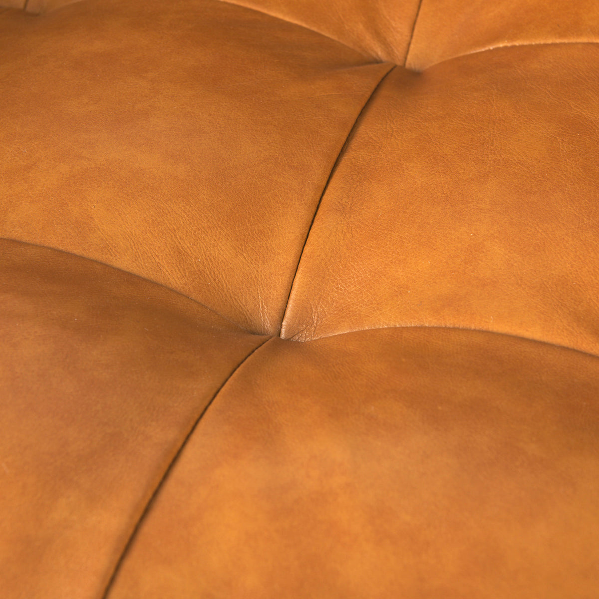 Svend Tan Leather Loveseat Sofa - Ornate Home