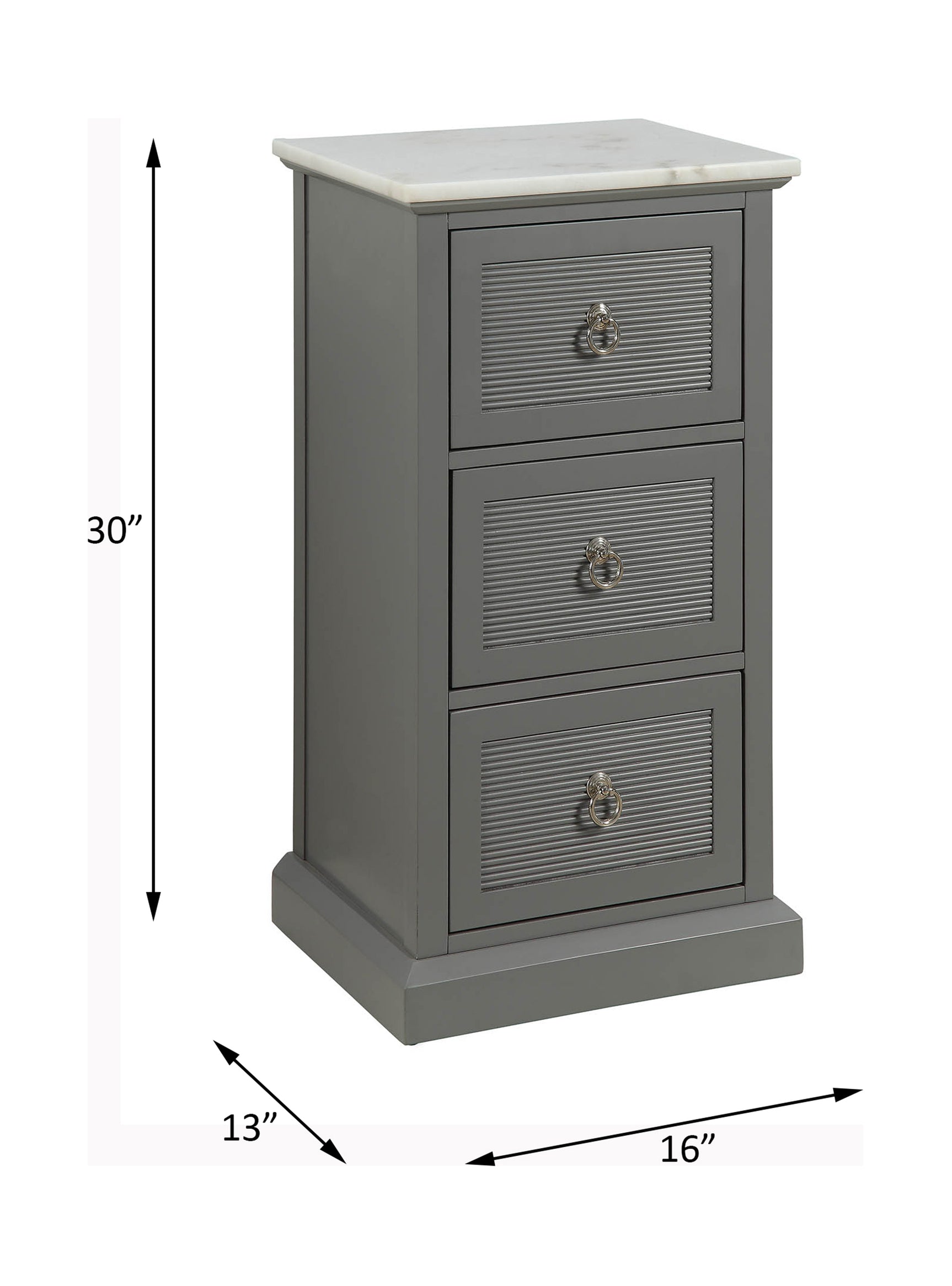 Swart White/Gray Cabinet - Ornate Home