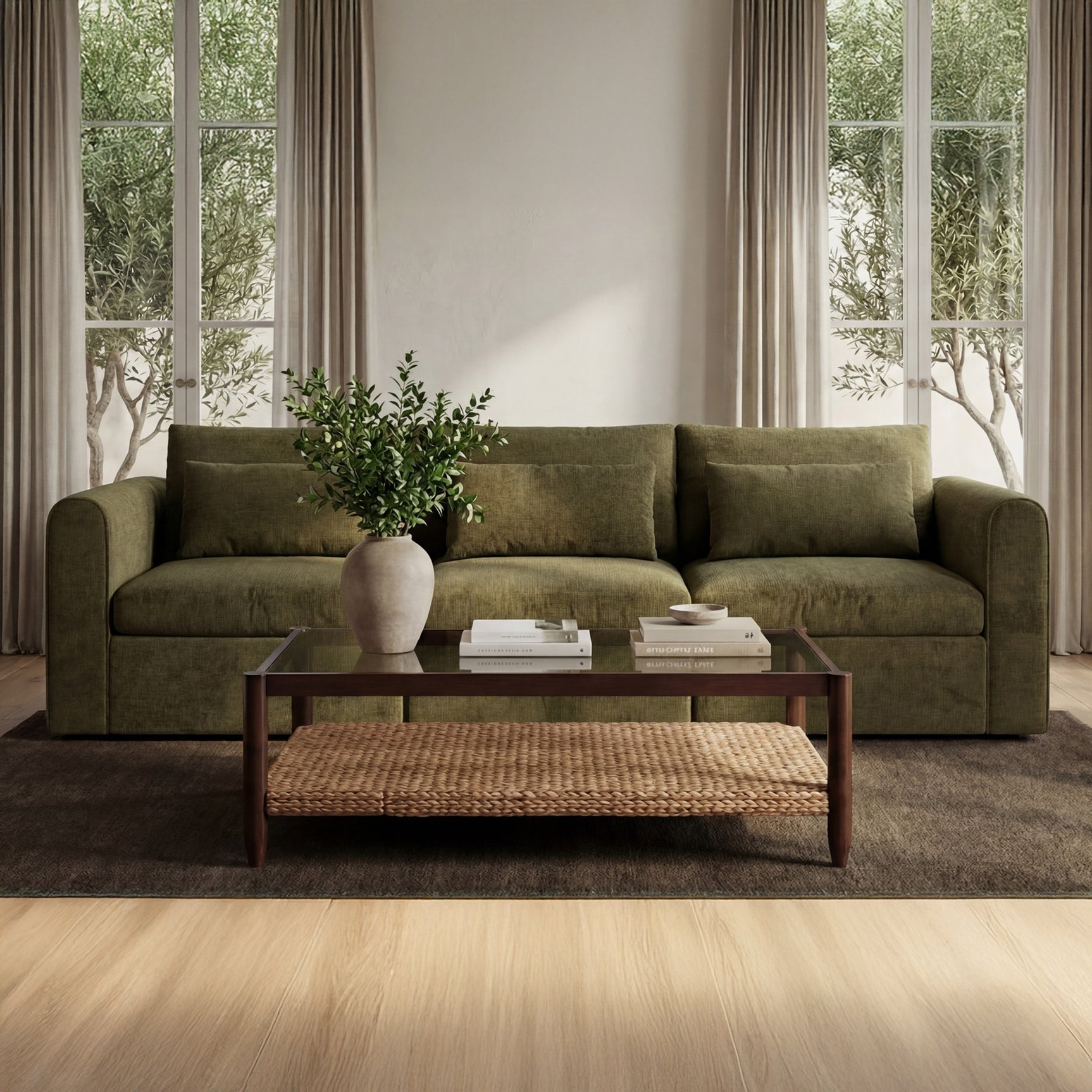 Swift Dark Green Modular Sofa - Ornate Home
