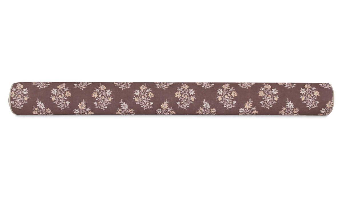 Sybil Dark Mauve Large Bolster Pillow - Ornate Home