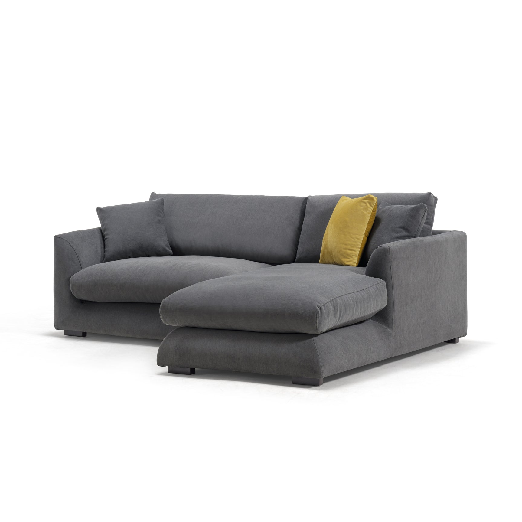 Sydney Gray 2pc RAF Chaise Sectional - Ornate Home