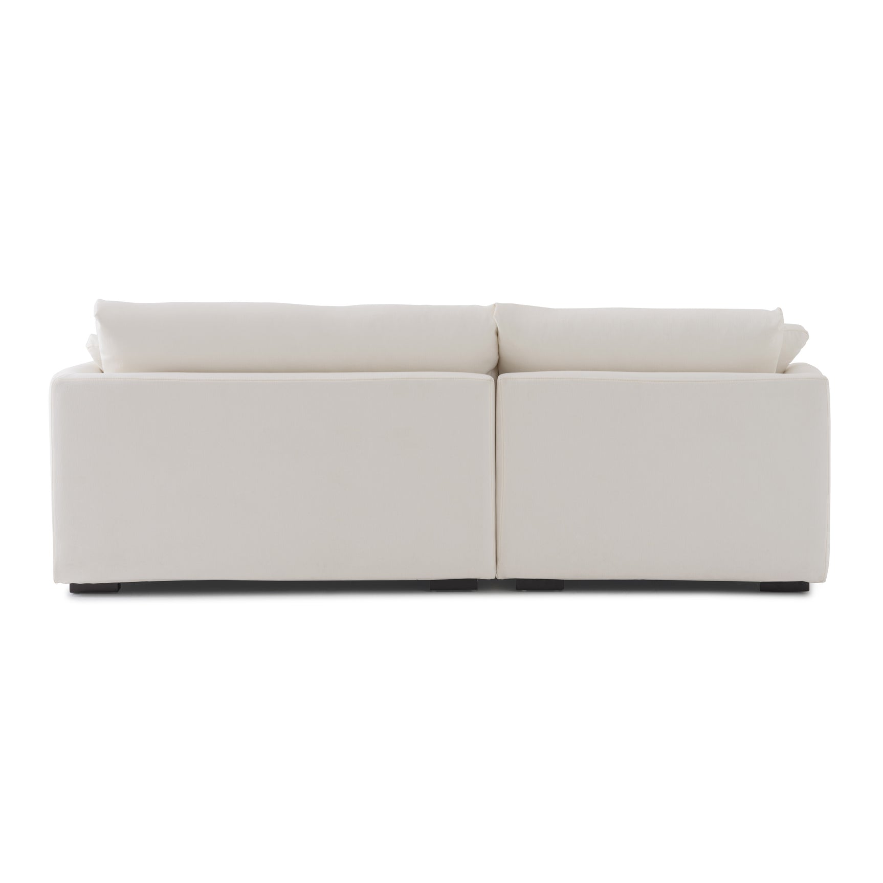 Sydney White 2pc LAF Chaise Sectional - Ornate Home