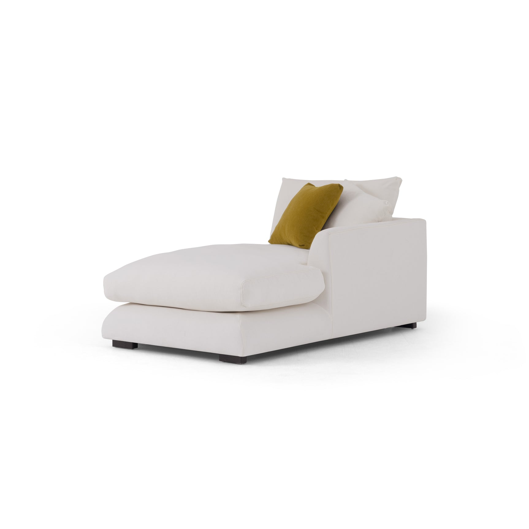 Sydney White 2pc RAF Chaise Sectional - Ornate Home