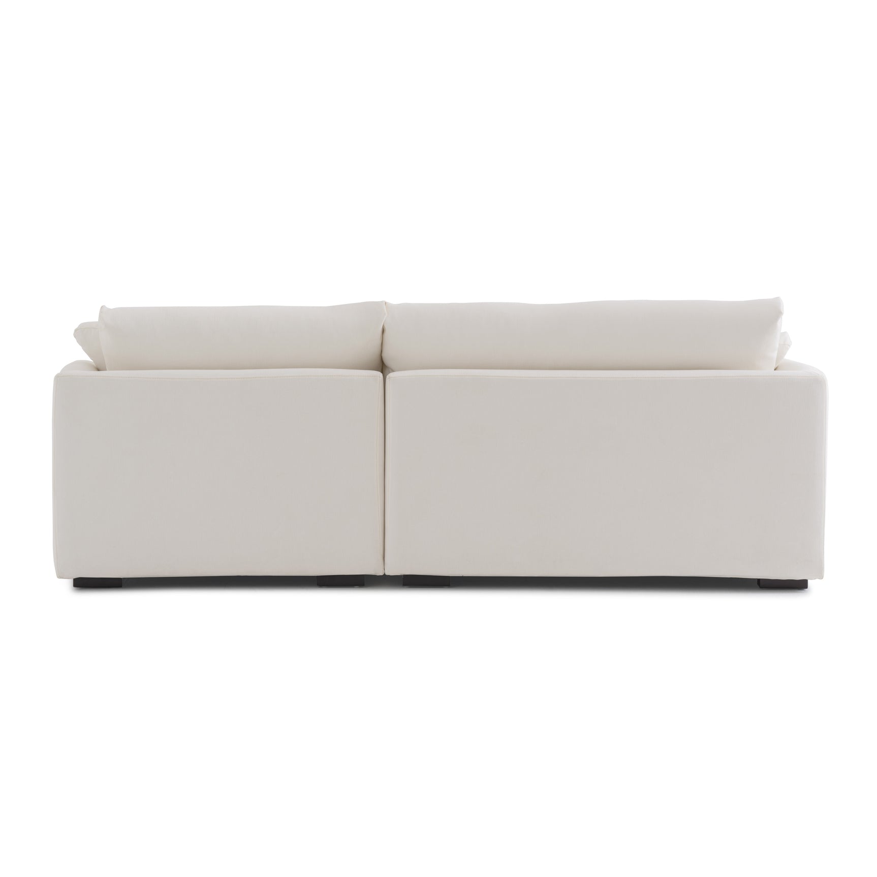 Sydney White 2pc RAF Chaise Sectional - Ornate Home