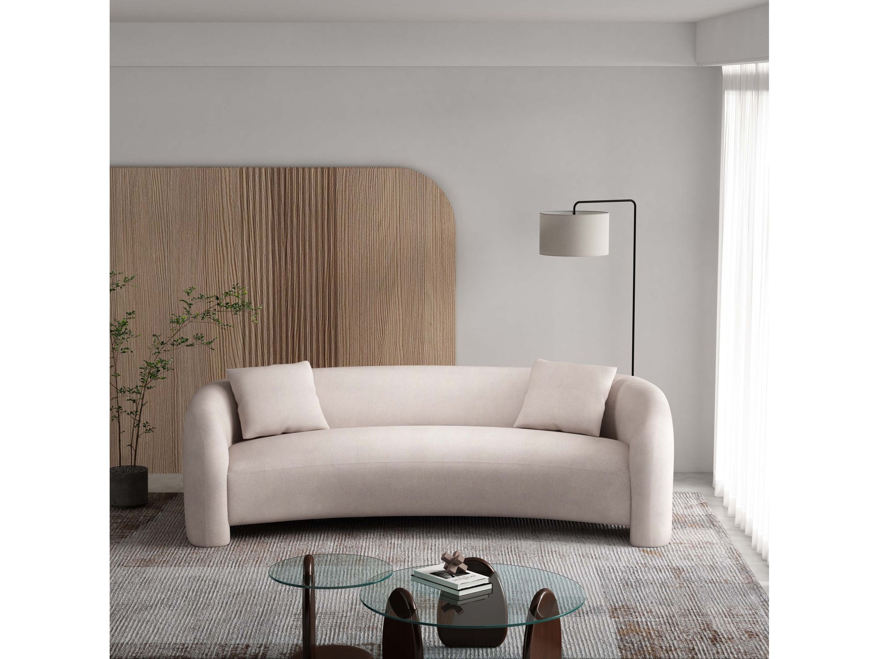 Sylvia Sofa in Angora - Ornate Home