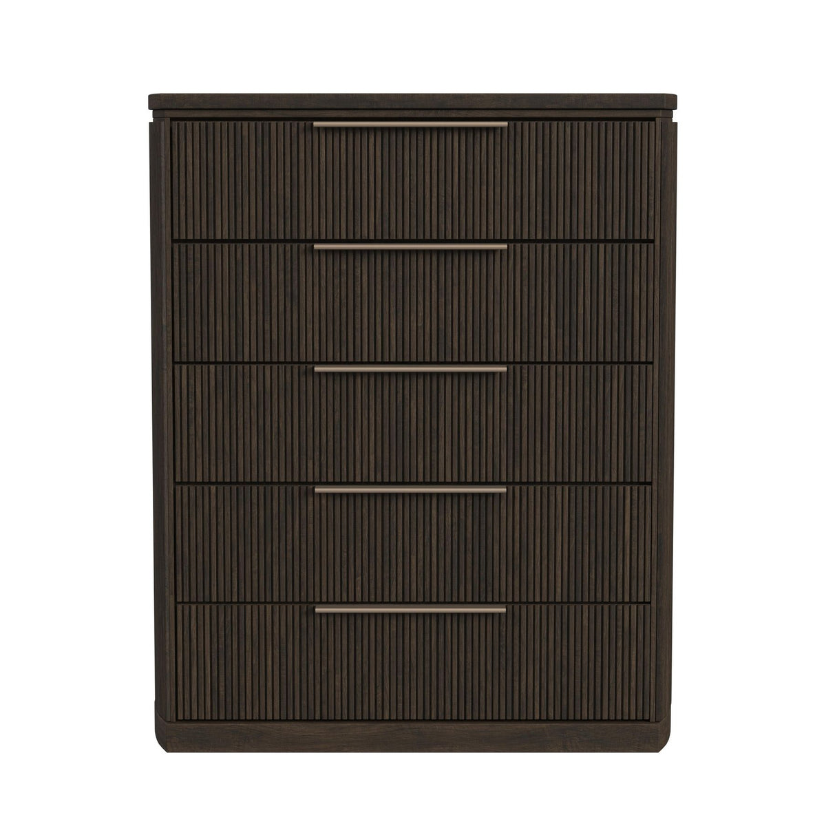Sylvie Dark Brown 5-Drawer Chest - Ornate Home