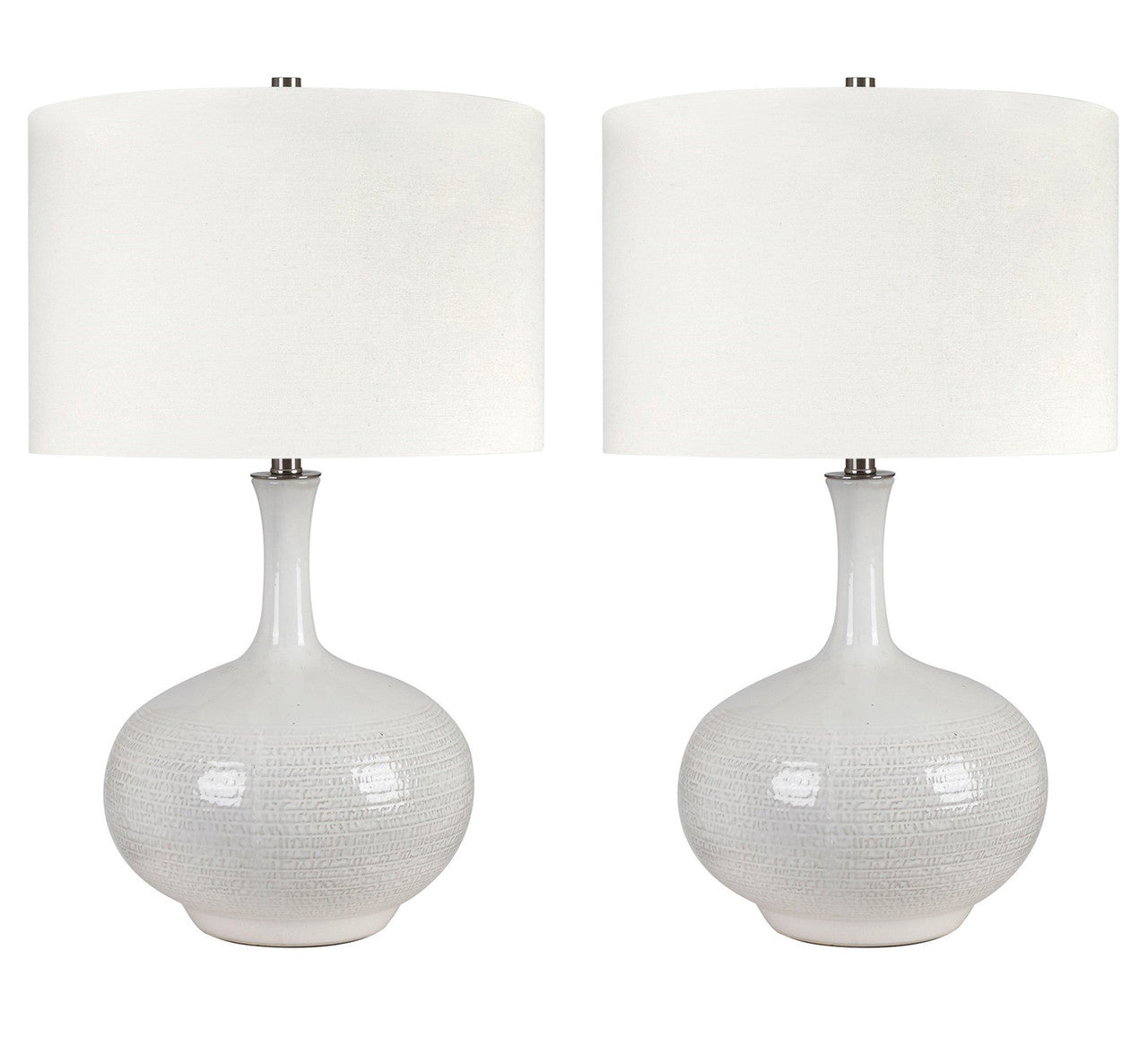 Sylvie White Table Lamp (Set of 2) - Ornate Home