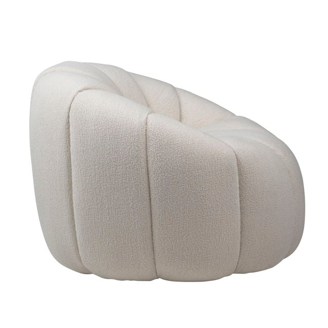 Symone Cream Swivel Chair - Ornate Home