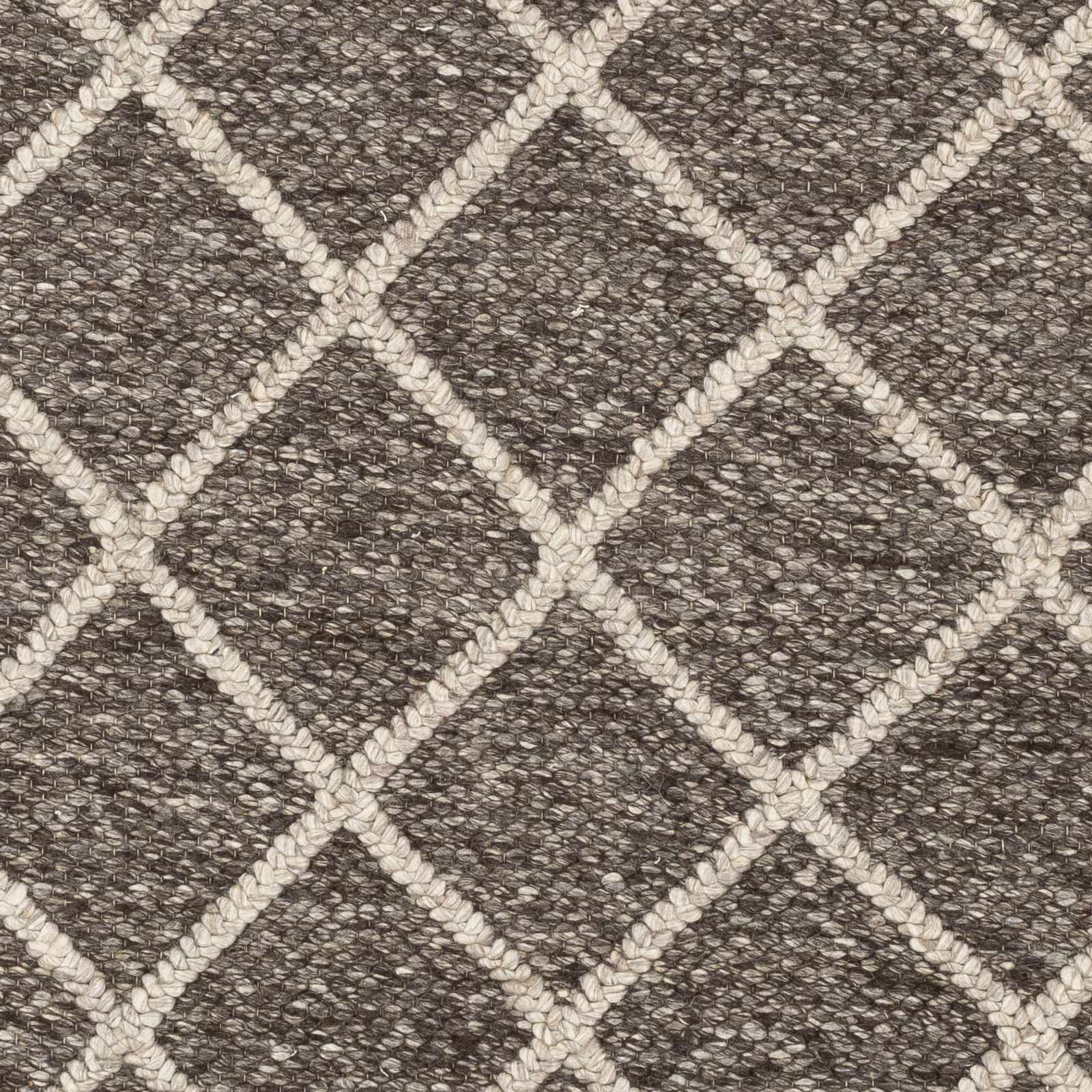 Syosset 2x3 Brown Trellis Wool&Viscose Rug - Clearance - Ornate Home