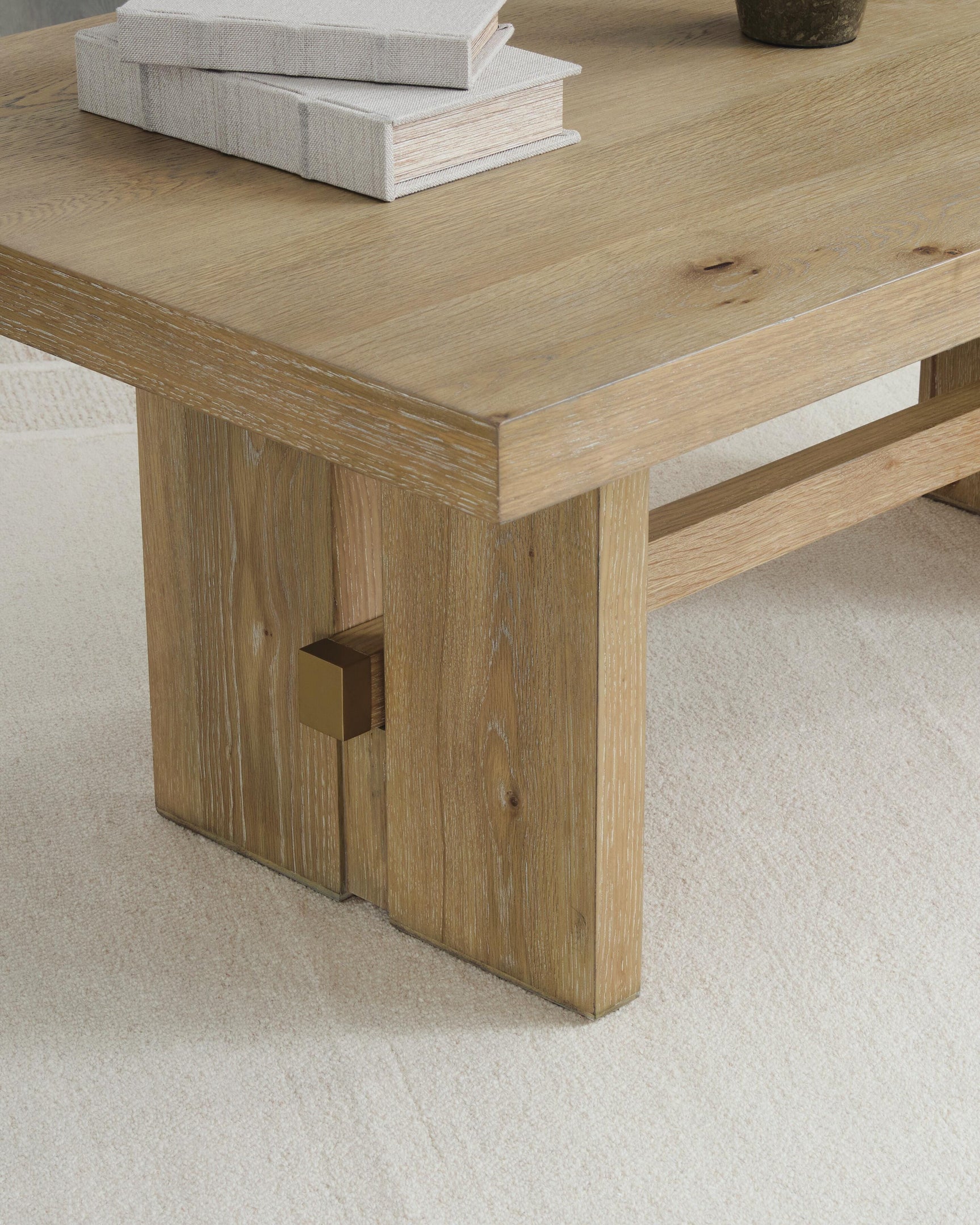 Crendlin Light Brown Rectangular Cocktail Table (Online Special Price)