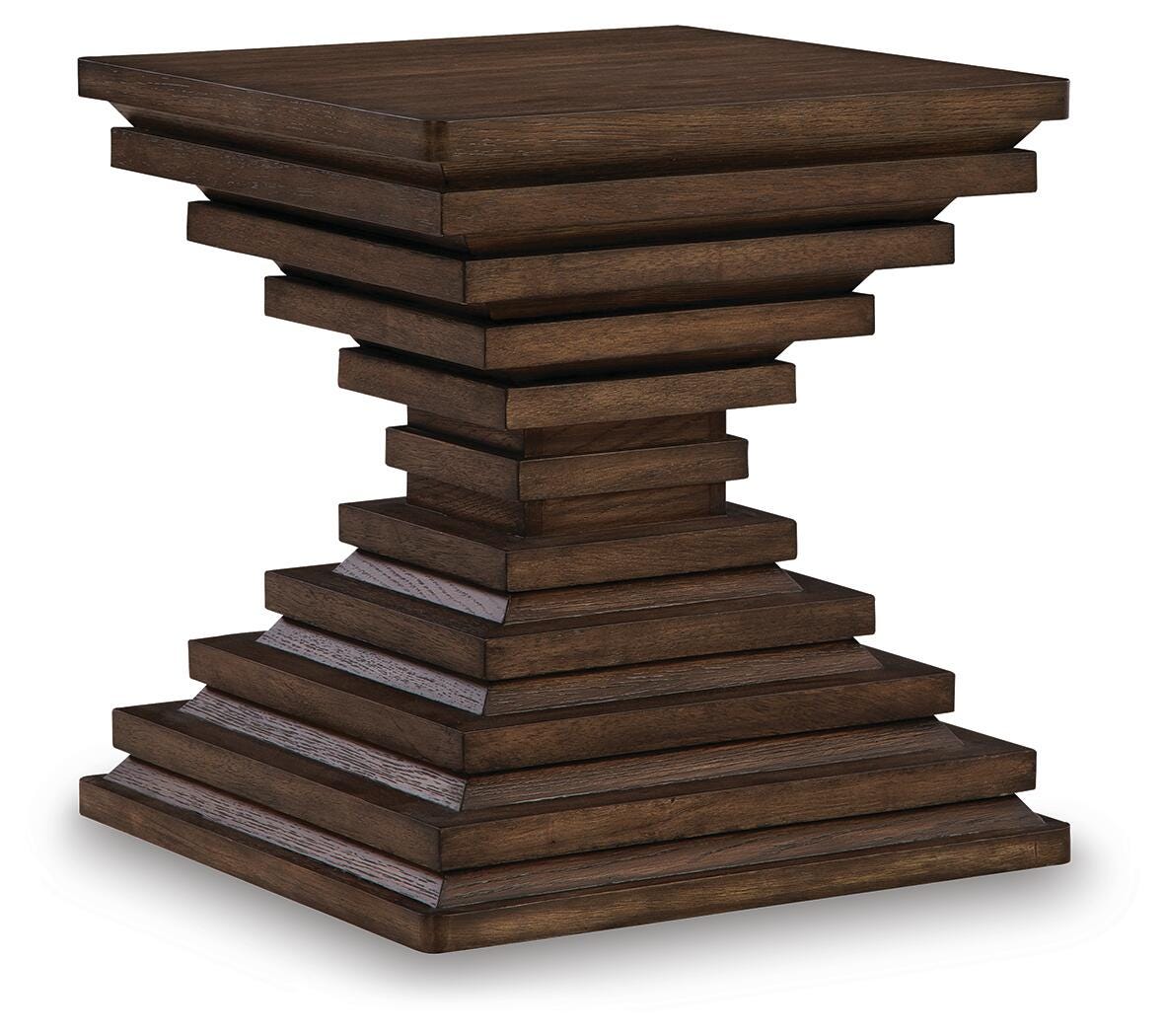 Hannodream Warm Brown Coffee Table and 2 Ends