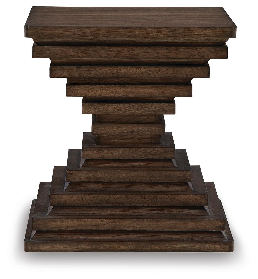 Hannodream Warm Brown Coffee Table and 2 Ends