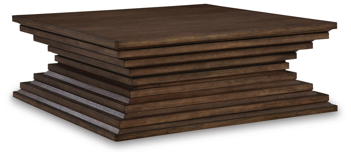 Hannodream Warm Brown Coffee Table and 2 Ends