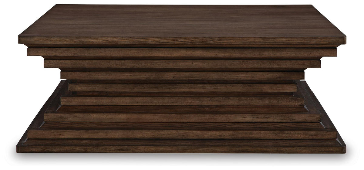 Hannodream Warm Brown Coffee Table and 2 Ends
