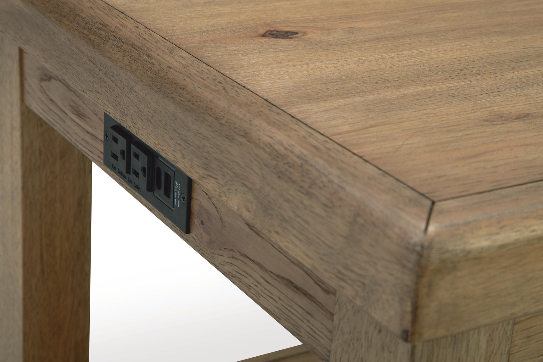 Ridgester Light Brown Rectangular End Table (Online Special Price)