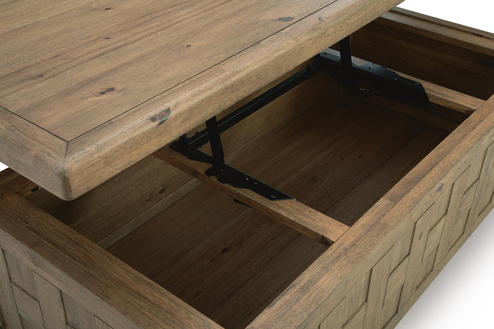 Ridgester Light Brown Lift Top Cocktail Table (Online Special Price)