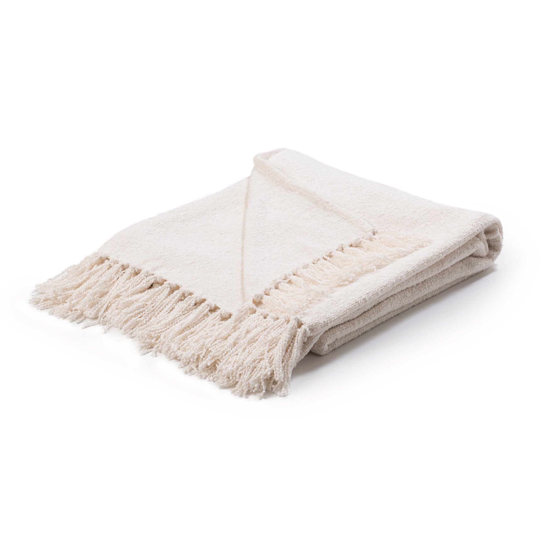 TC Aria Ivory Boucle Throw 50x70 - Ornate Home
