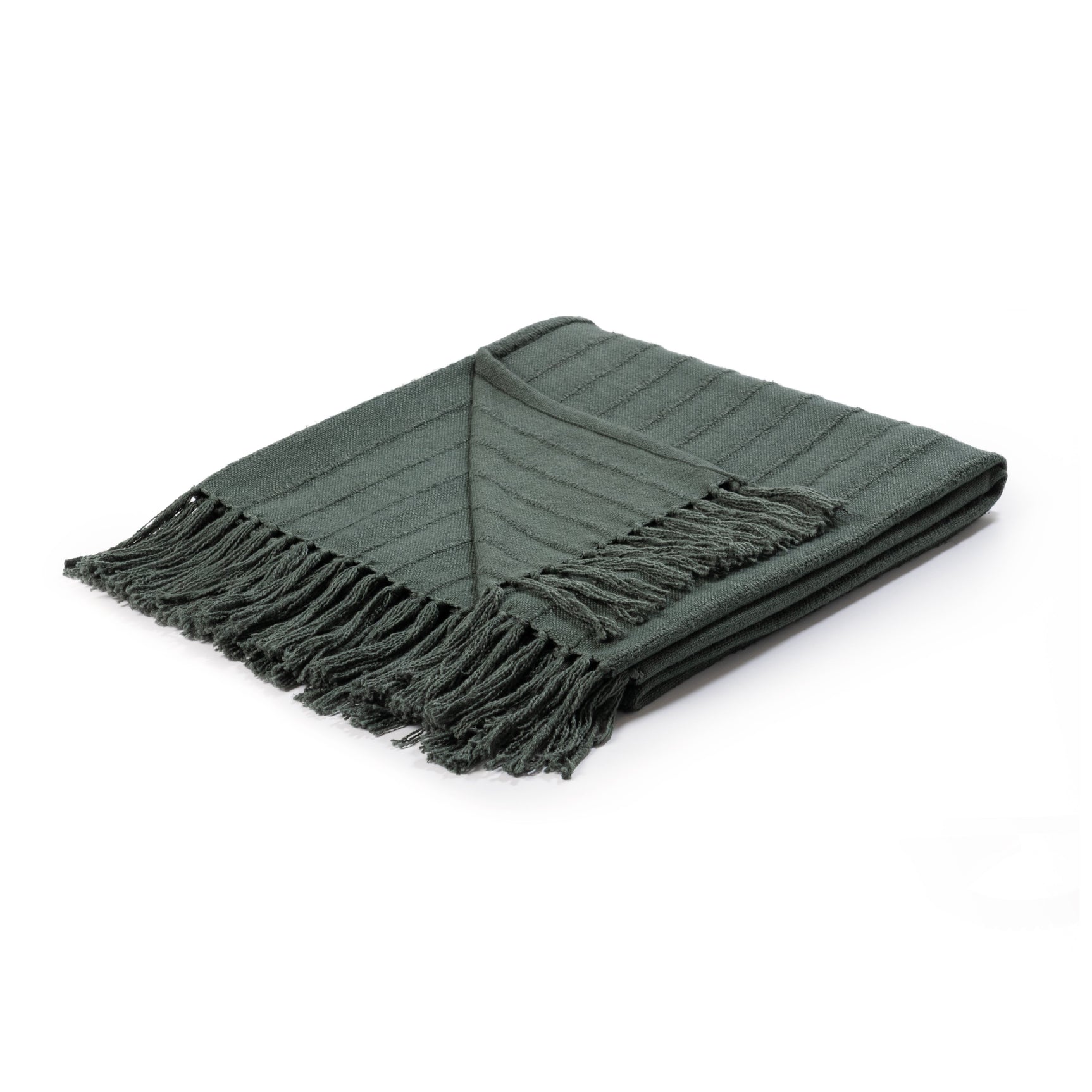 TC Hunter Forest Green 50x70 Throw - Ornate Home