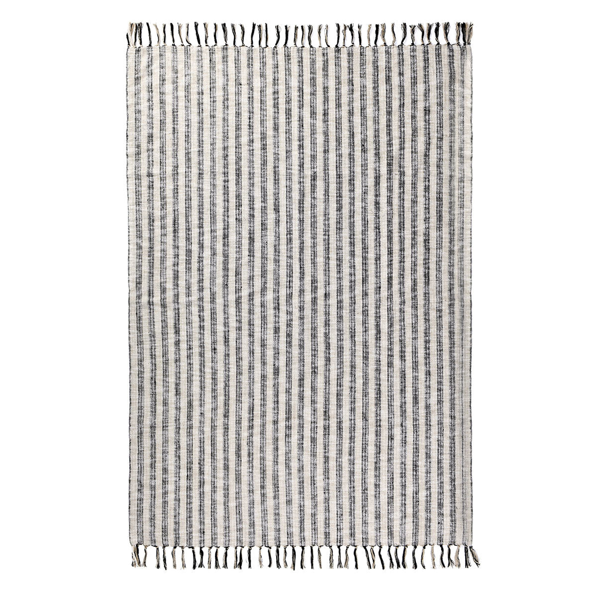 TC Linna Natural/Black Throw 50x70 Throw - Ornate Home