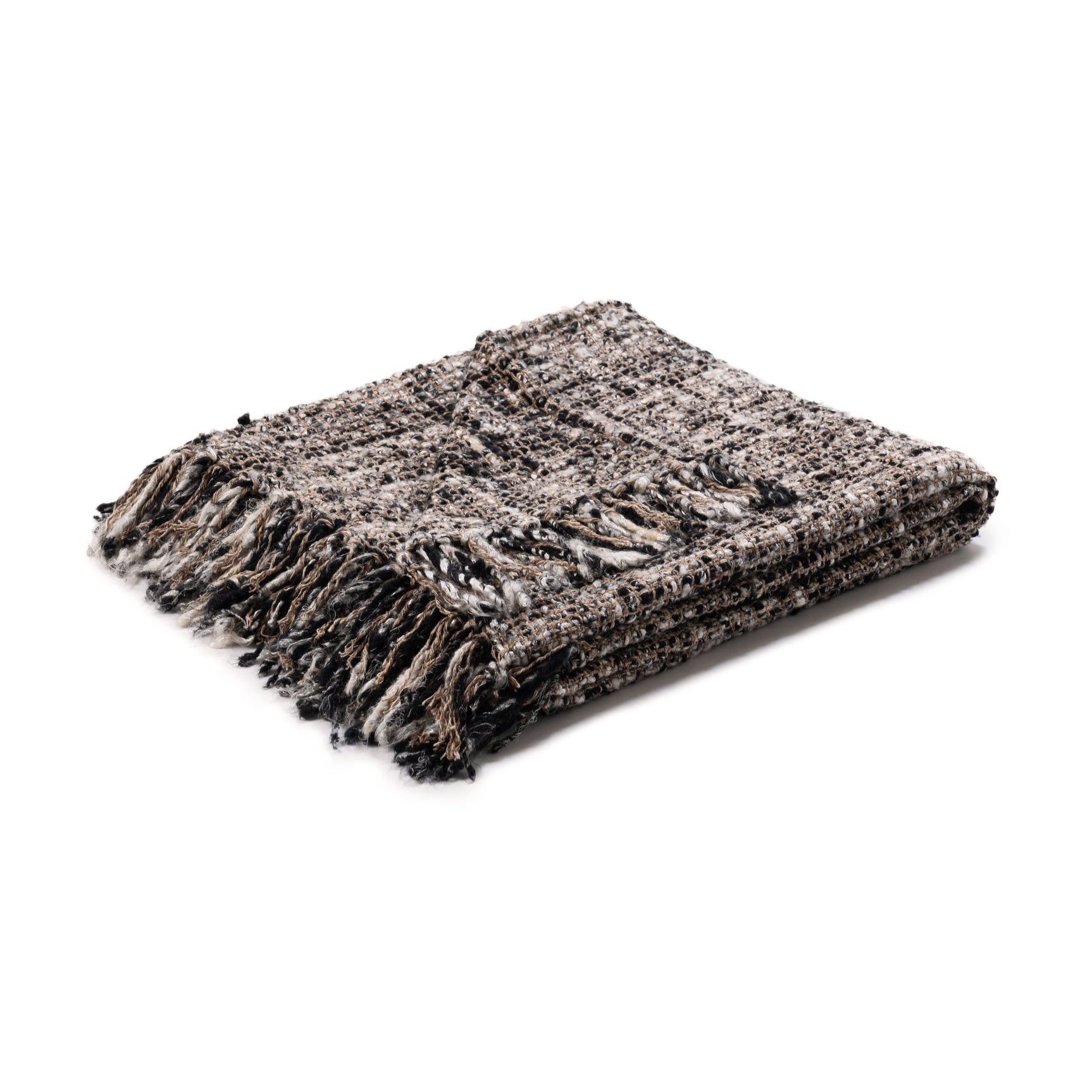TC Porter Black/Ivory 50x70 Throw - Ornate Home