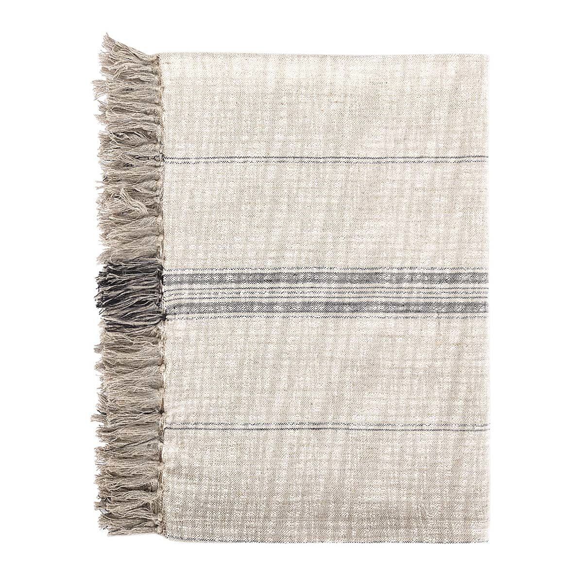 TC Ria Natural/Black Throw 50x70 - Ornate Home