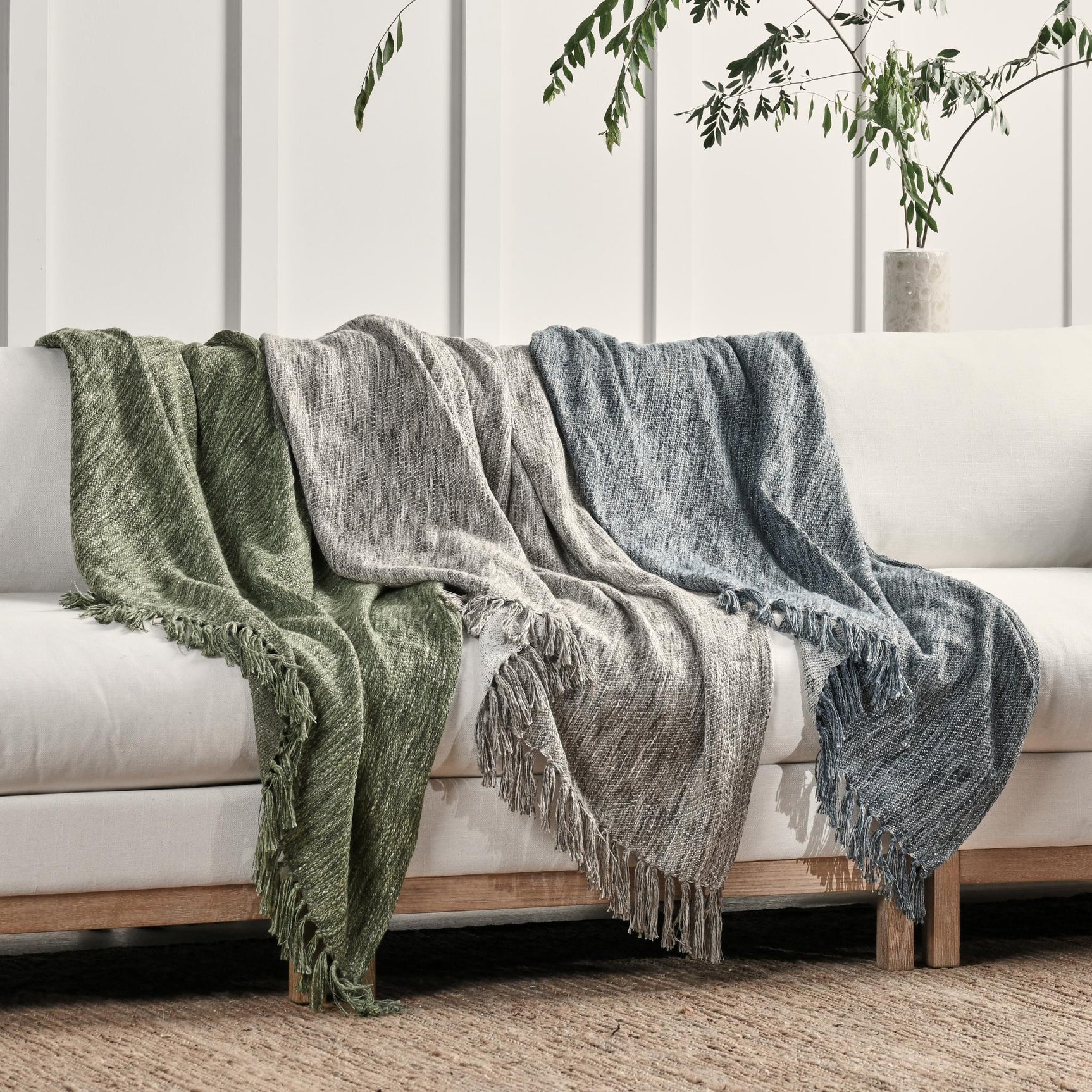 TC Sharma Gray Throw 50x70 - Ornate Home