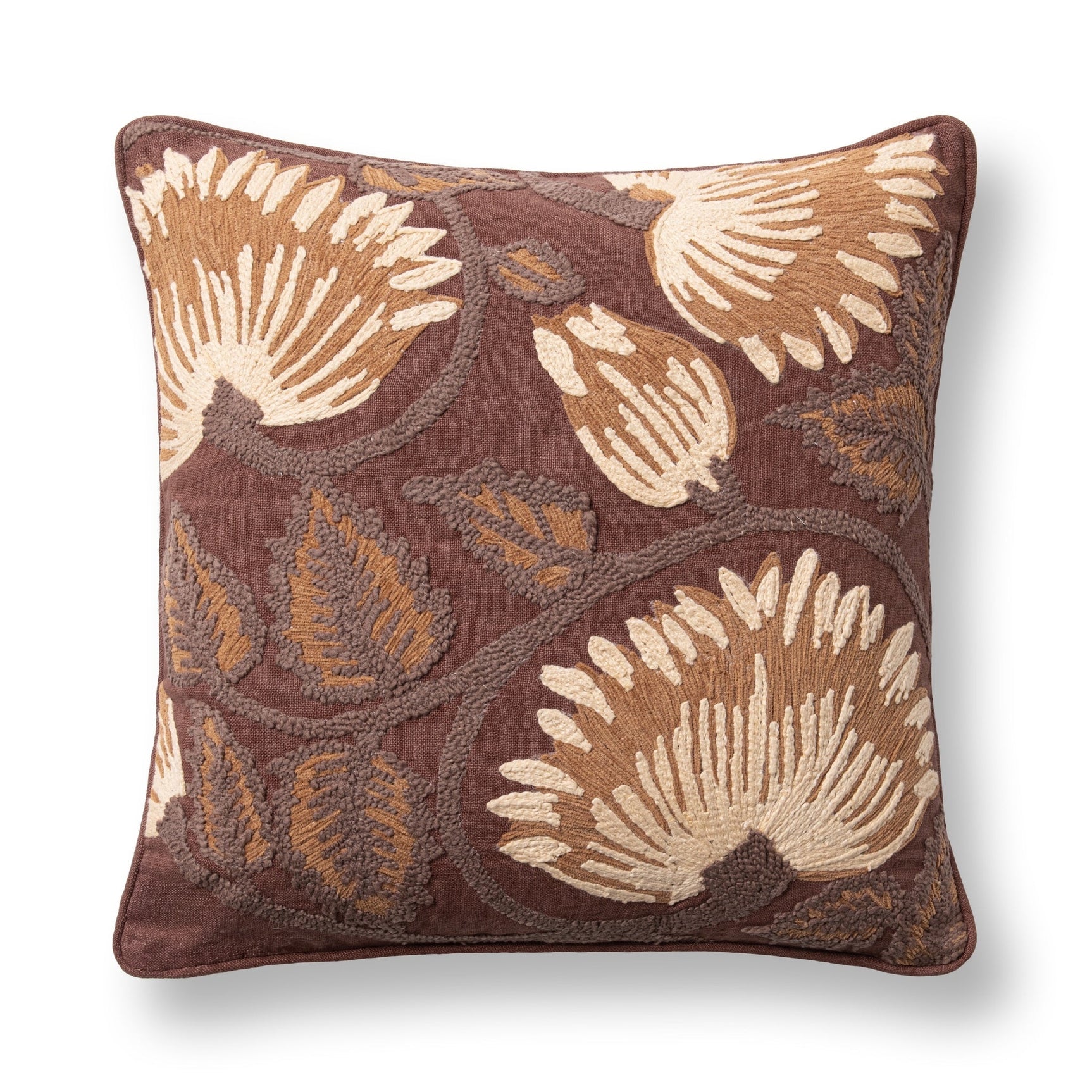 TD Folly Mahogany Multi 22x22 Throw Pillow (Set of 2) - Ornate Home