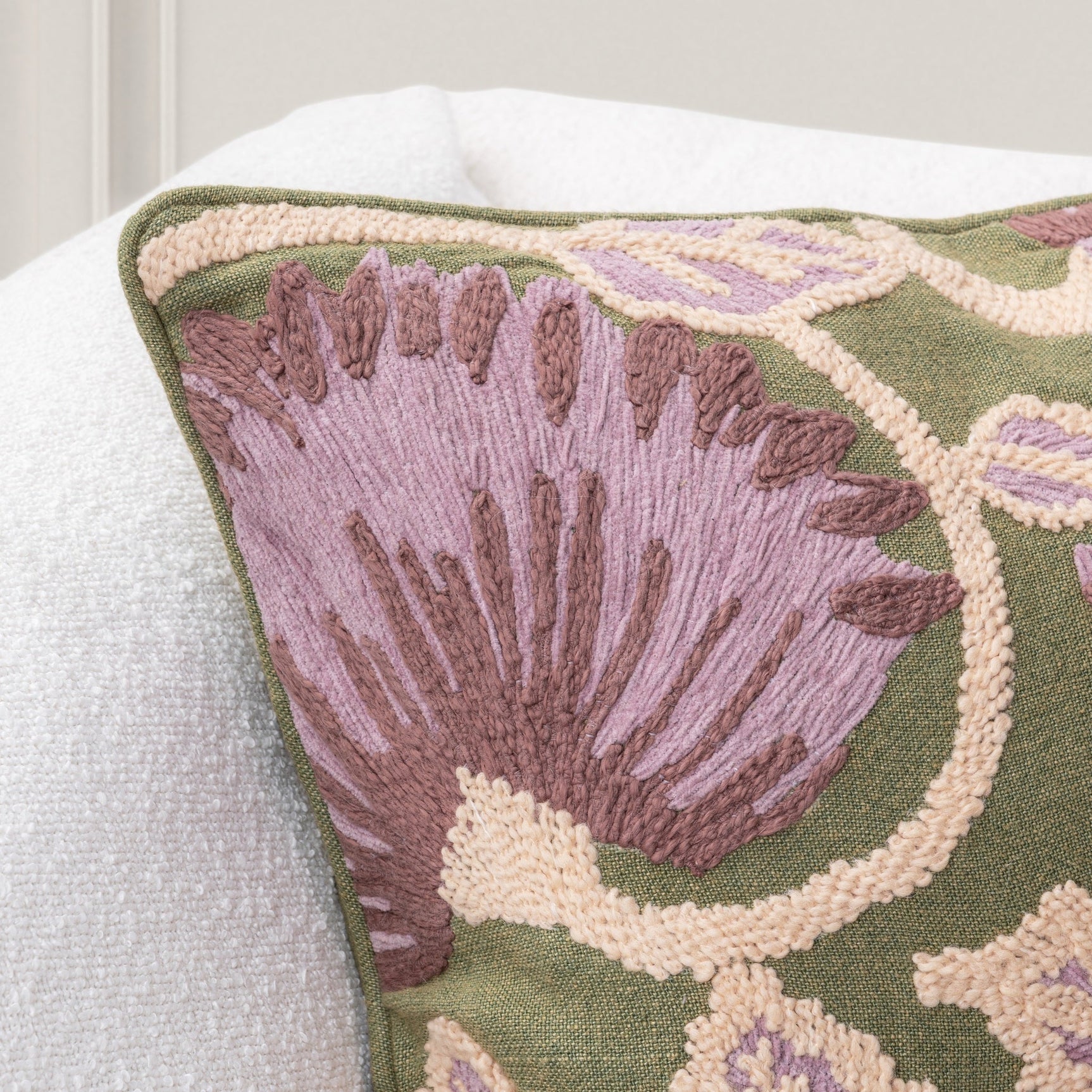 TD Folly Olive Green Multi 22x22 Throw Pillow (Set of 2) - Ornate Home