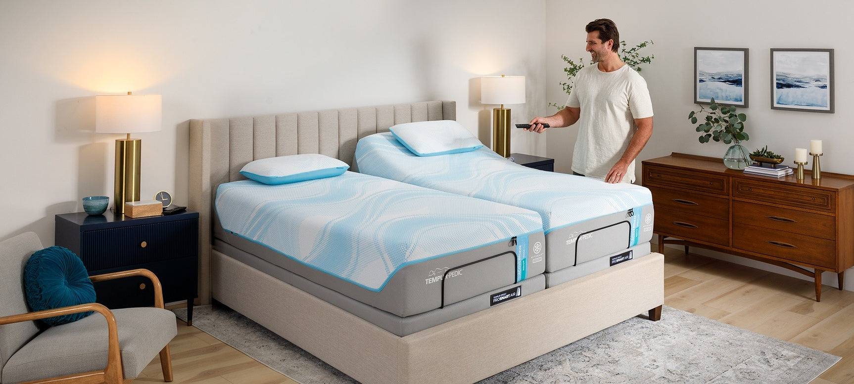 TEMPUR-Ergo ProSmart Gray/Black Air Base - Ornate Home