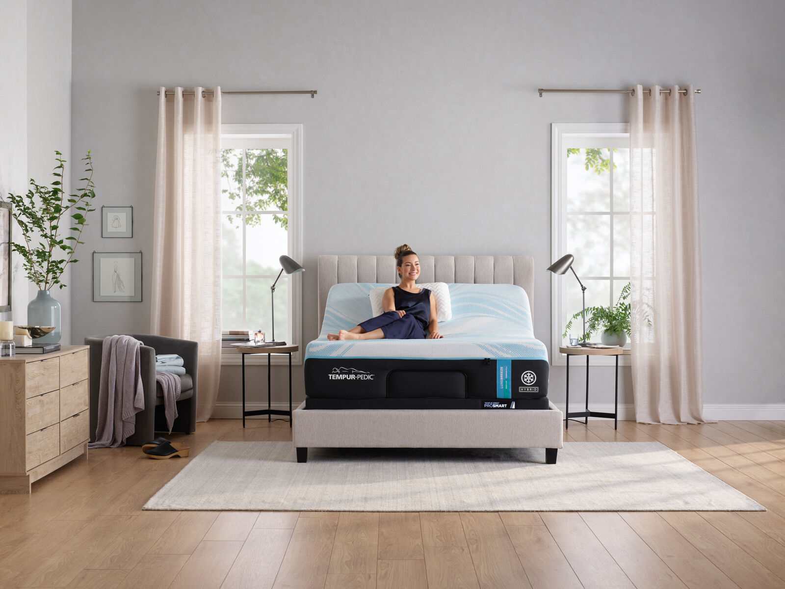TEMPUR LUXE breeze 2.0 Medium Hybrid Mattress - Ornate Home