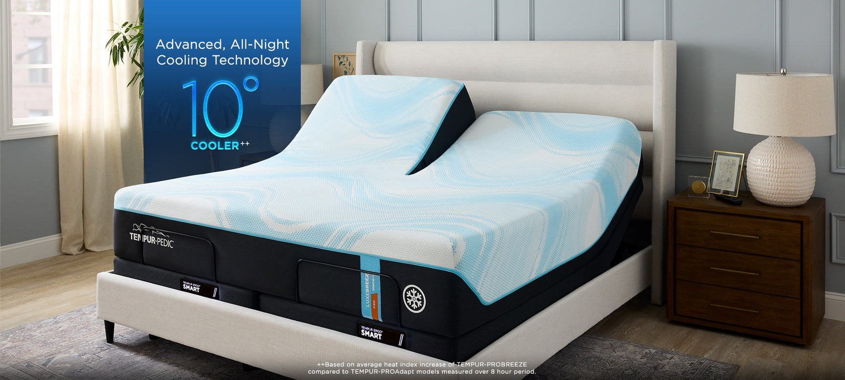 TEMPUR LUXE breeze 2.0 Medium Hybrid Mattress - Ornate Home