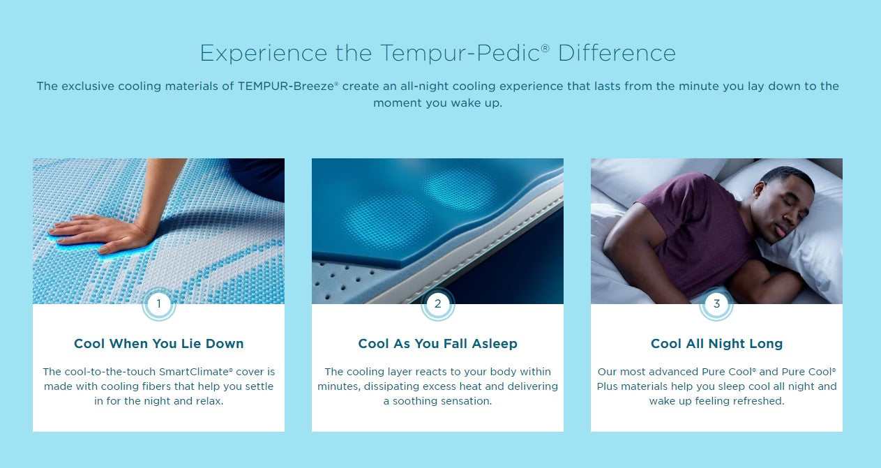 TEMPUR LUXE breeze 2.0 Soft Mattress - Ornate Home