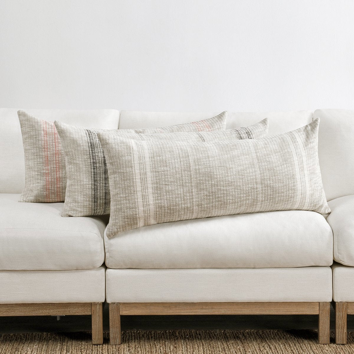 TL Ria Natural/Black Multiple Sizes Throw Pillow - Ornate Home