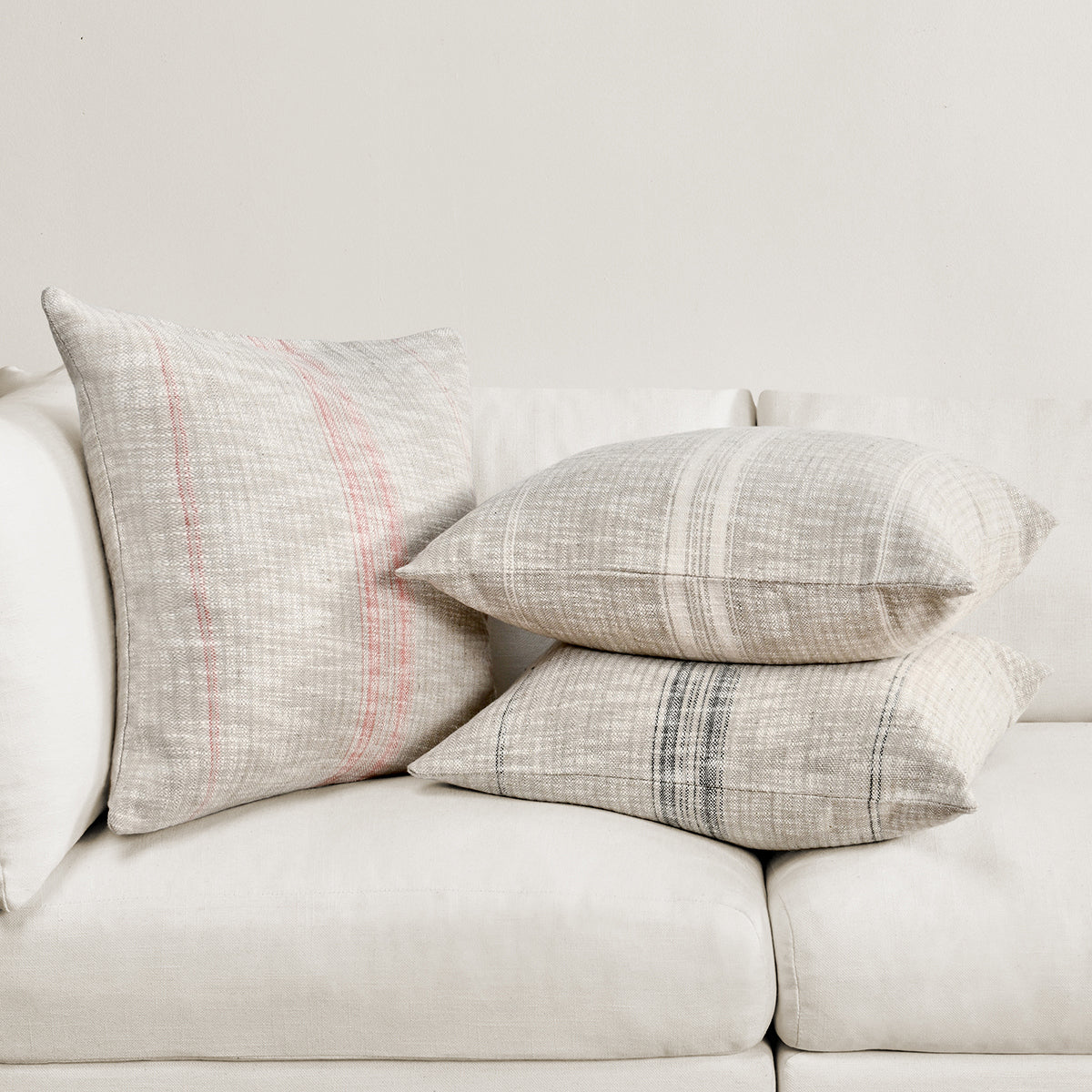 TL Ria Natural/Ivory Multiple Sizes Throw Pillow - Ornate Home
