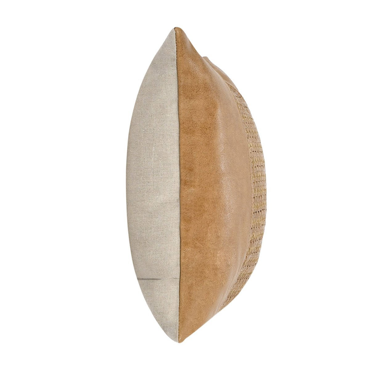 TL Toscano Chestnut Brown Leather Multiple Sizes Throw Pillow (Set of 2) - Ornate Home