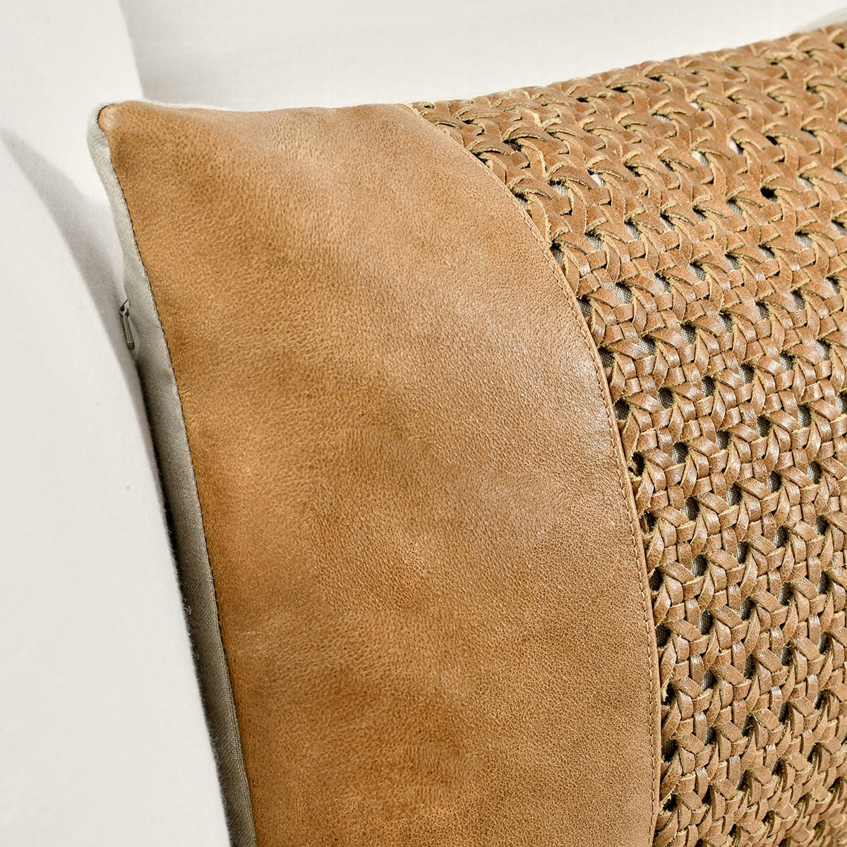 TL Toscano Chestnut Brown Leather Multiple Sizes Throw Pillow (Set of 2) - Ornate Home