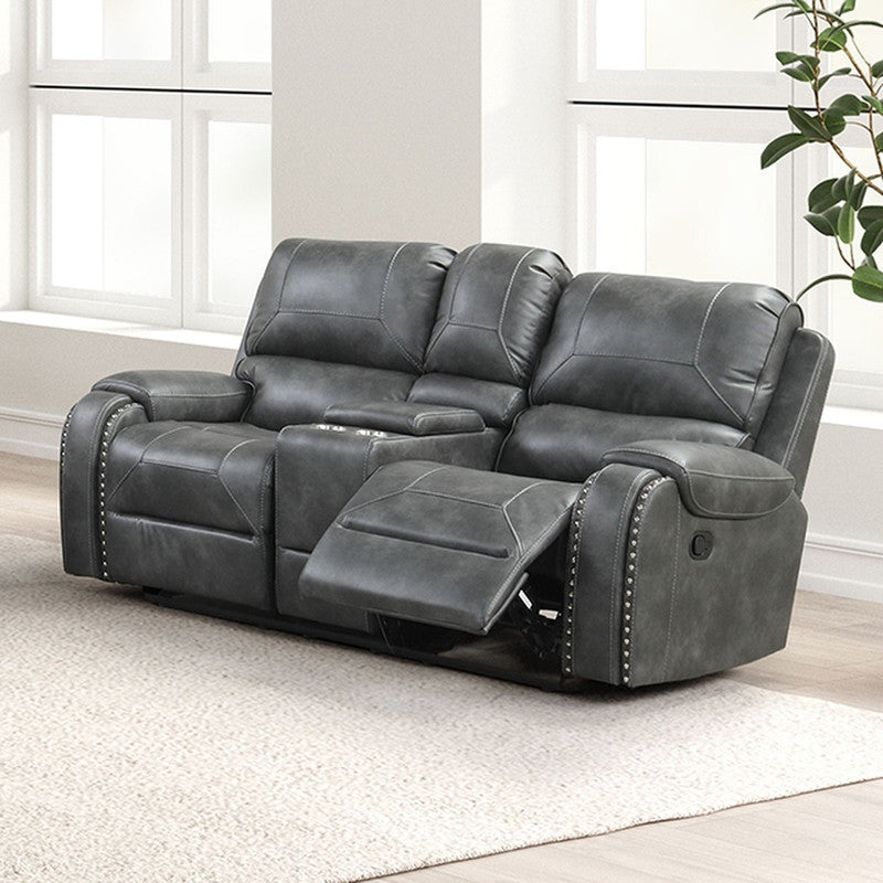 Tepic Gray Loveseat - Ornate Home