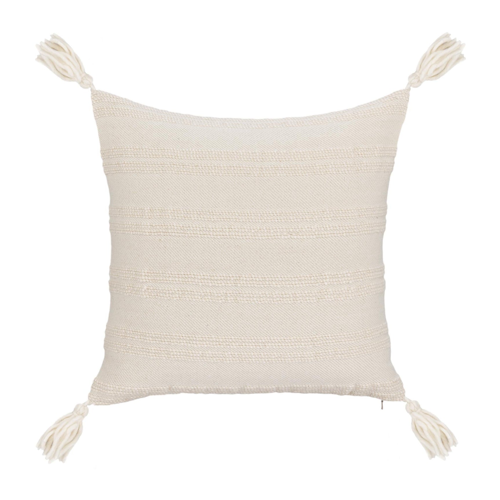 TQ York Natural/Ivory Multiple Sizes Throw Pillow (Set of 2) - Ornate Home