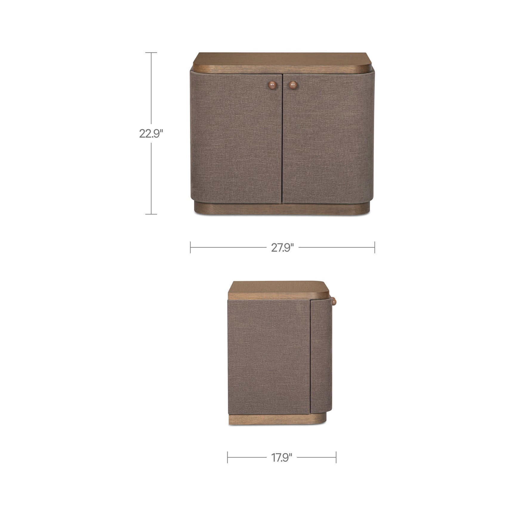 Simone Brown Nightstand