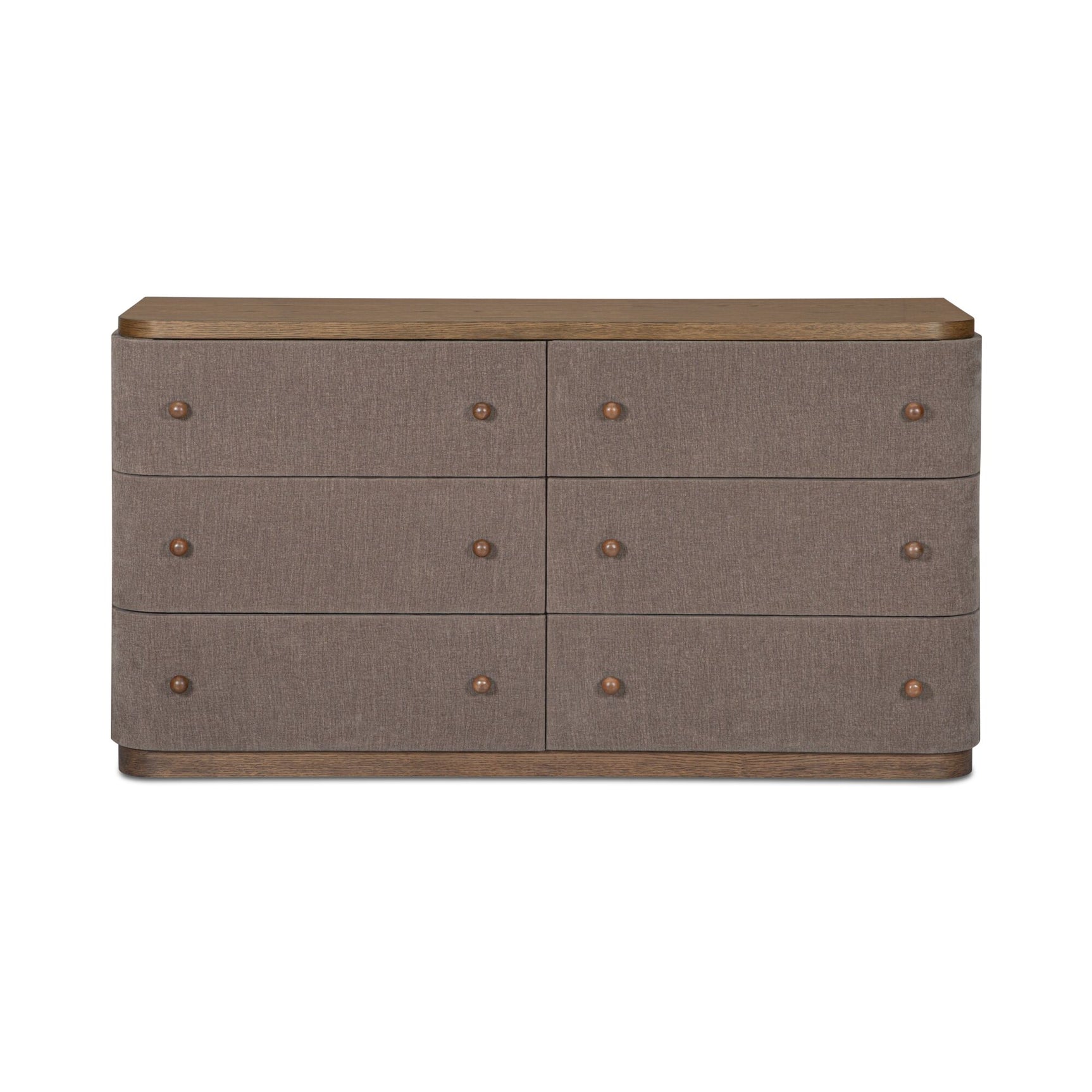Simone Brown 6 Drawer Dresser