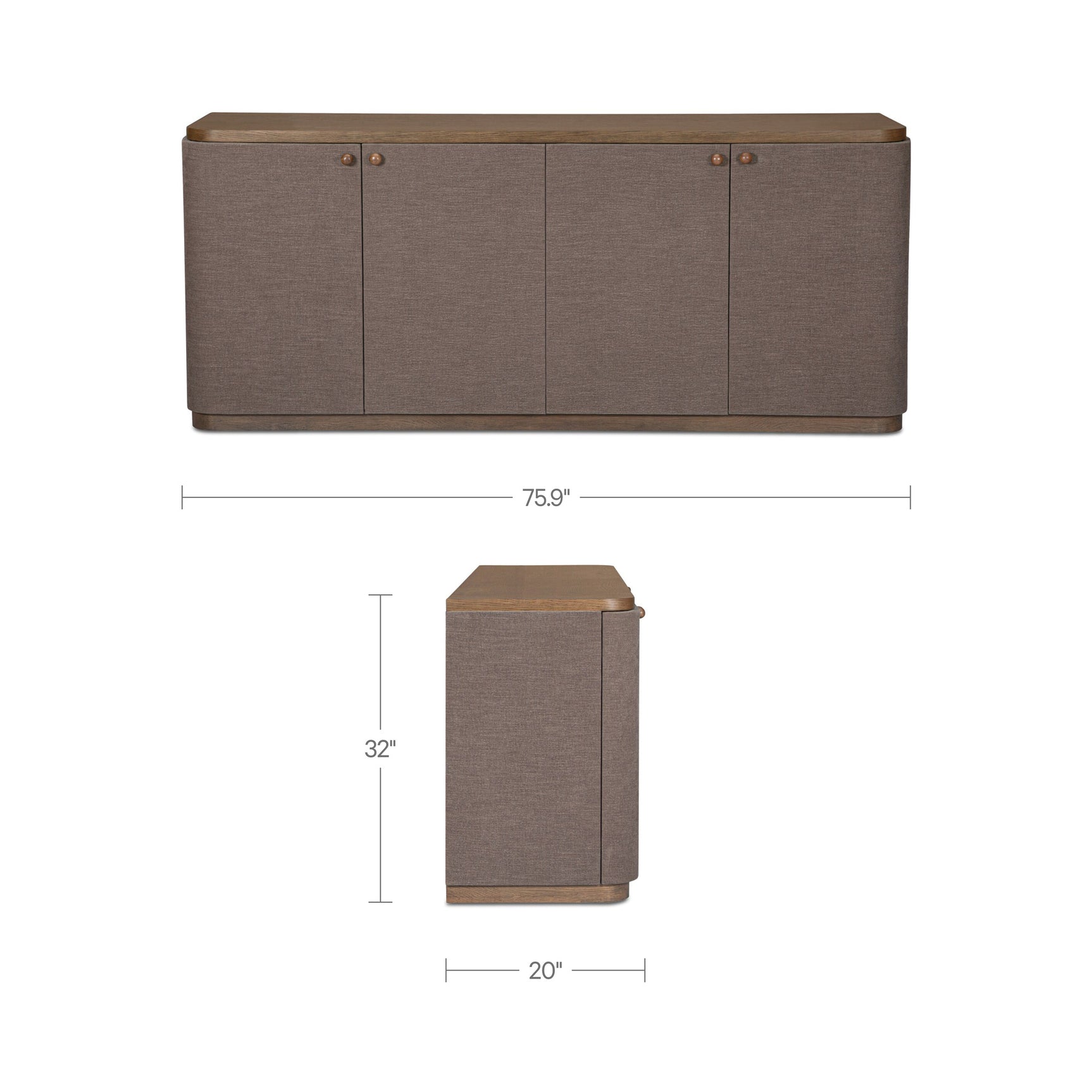 Simone Brown Sideboard